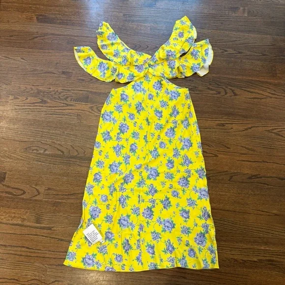 Floral Yellow Dress - Picture 11 of 12